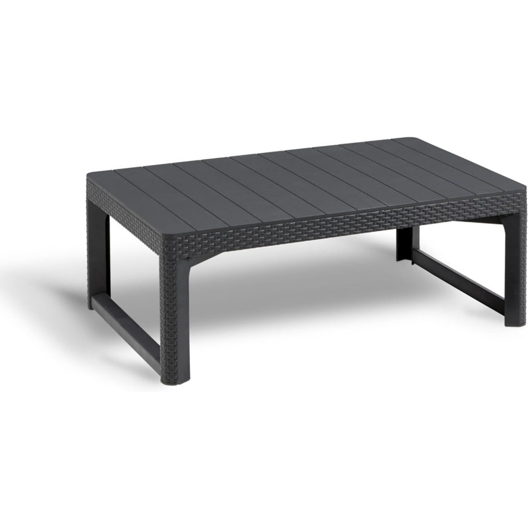 Allibert by Gartentisch Grau 116 x 71,5 x 66,5 cm graphit hoehenverstellbar