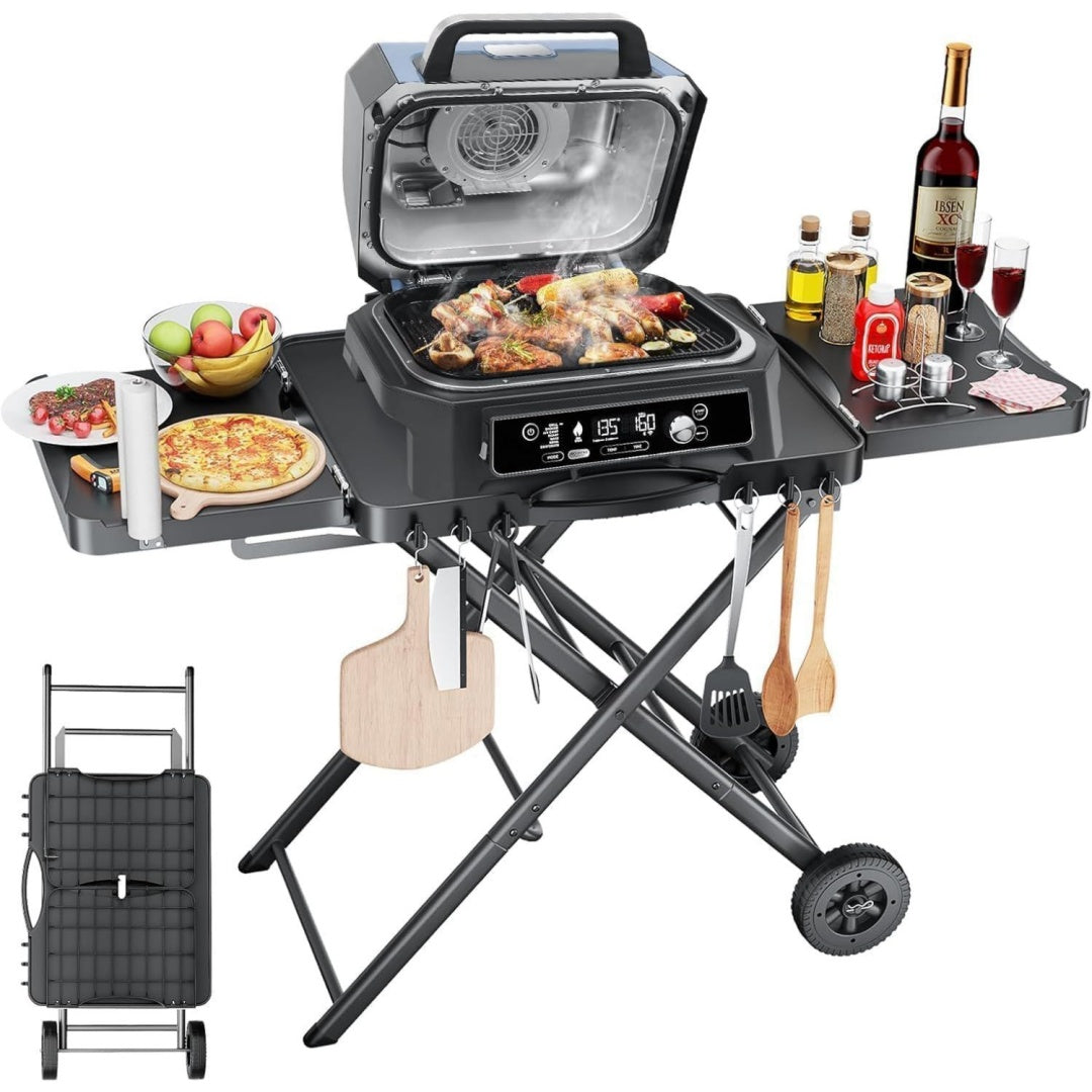 Grillstaender fuer Woodfire 129.2 x 53.3cm Pizza Ofen Staender fuer Onni 12 Grillwagen fuer Blackstone