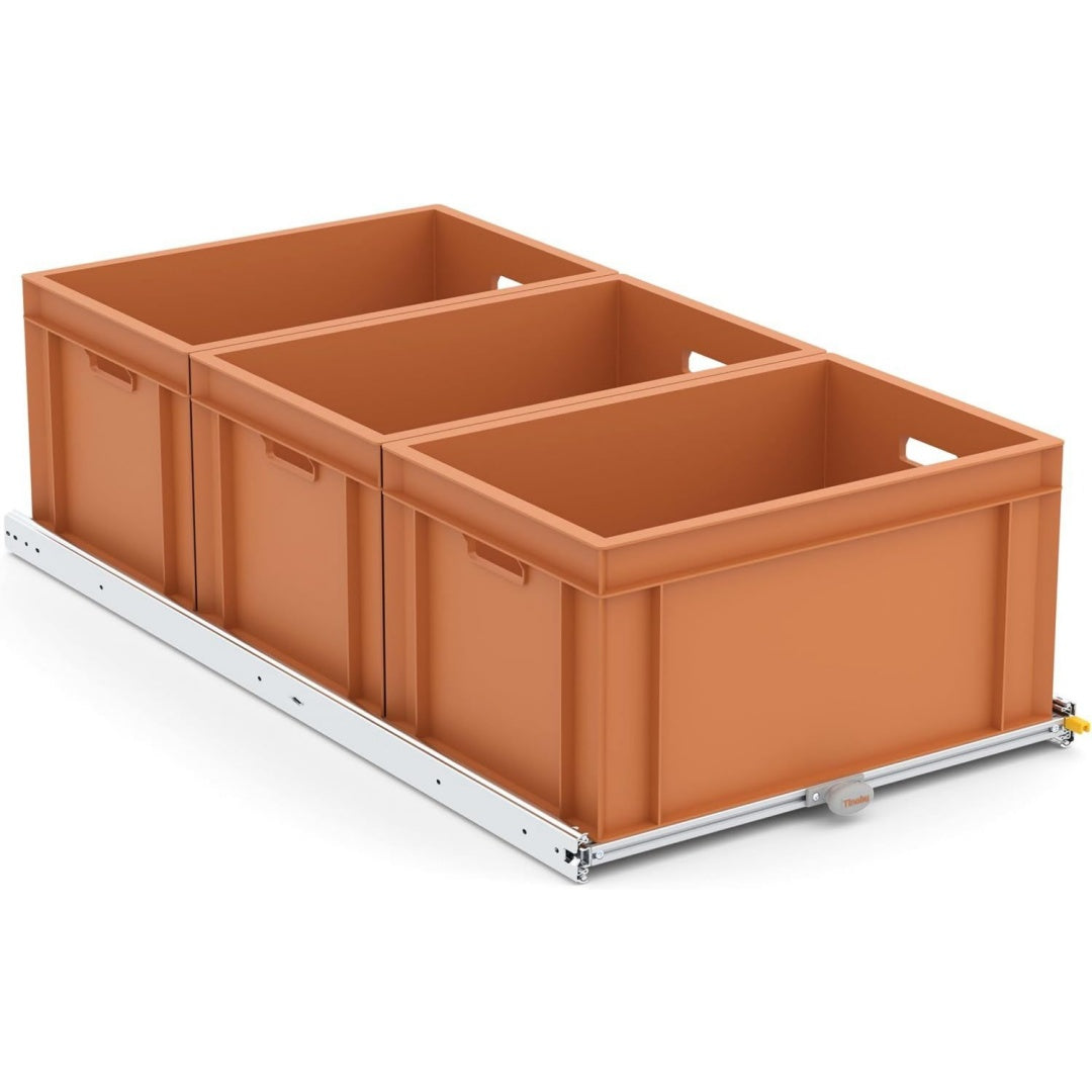 Heckkueche-Auszug Leichter Auszug fuer Camping-Module 120x60 120 kg Vollauszug Stauraum-System fuer Heckgarage